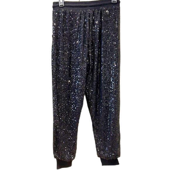 Impressions Sequined Casual Pants - Size Small - Picture 1 of 4